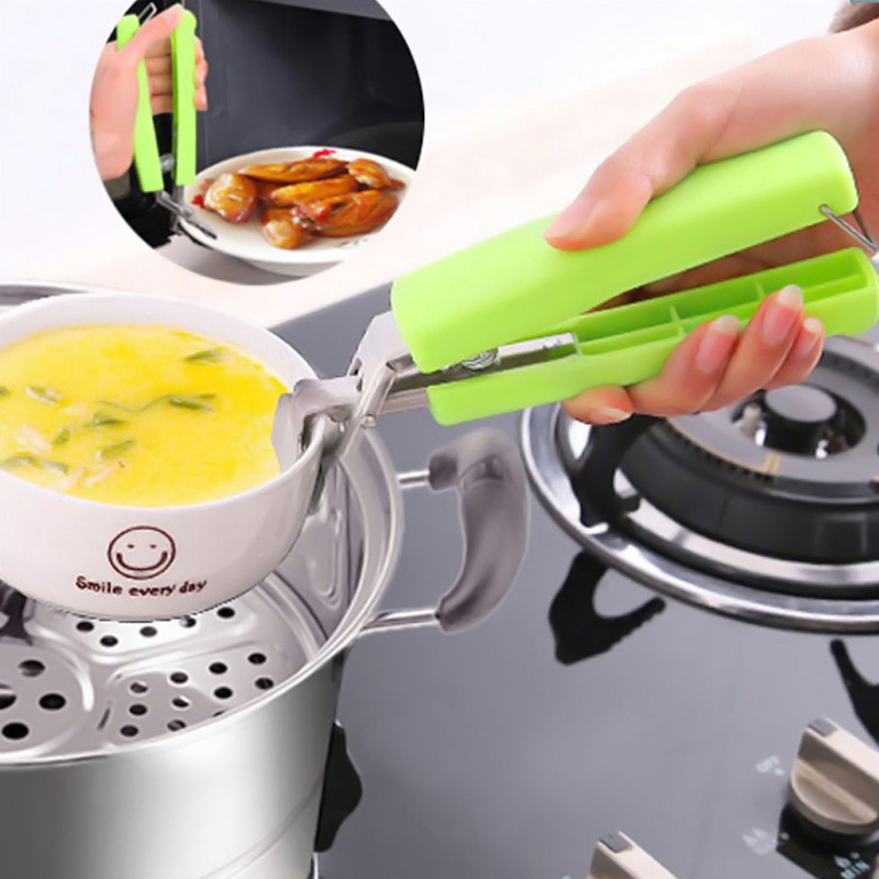 Kiềm kim loại kẹp thức ăn hoặc gắp các vật dụng nóng tiện dụng dùng cho nhà bếp