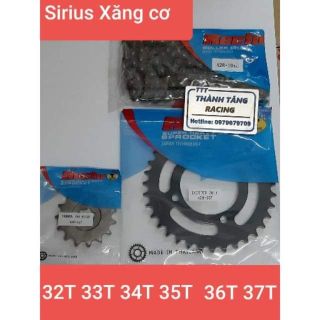NHÔNG SÊN DĨA SIRIUS Xăng Cơ 32T 33T 34T 35T 36T 37T nhông 14T 15T 16T RECTO THAILAN