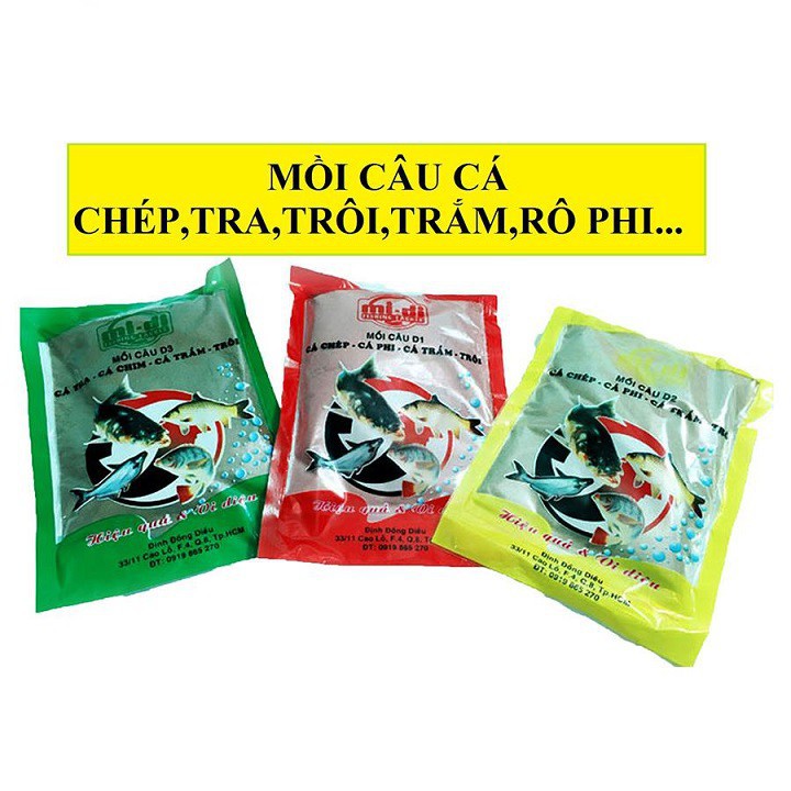 Mồi Câu Cá D1 - D2 - D3 - 200Gr