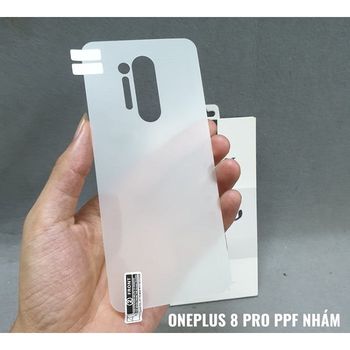 Dán PPF bóng, nhám cho Oneplus 8 Pro màn hình, mặt lưng, full lưng viền siêu bảo vệ