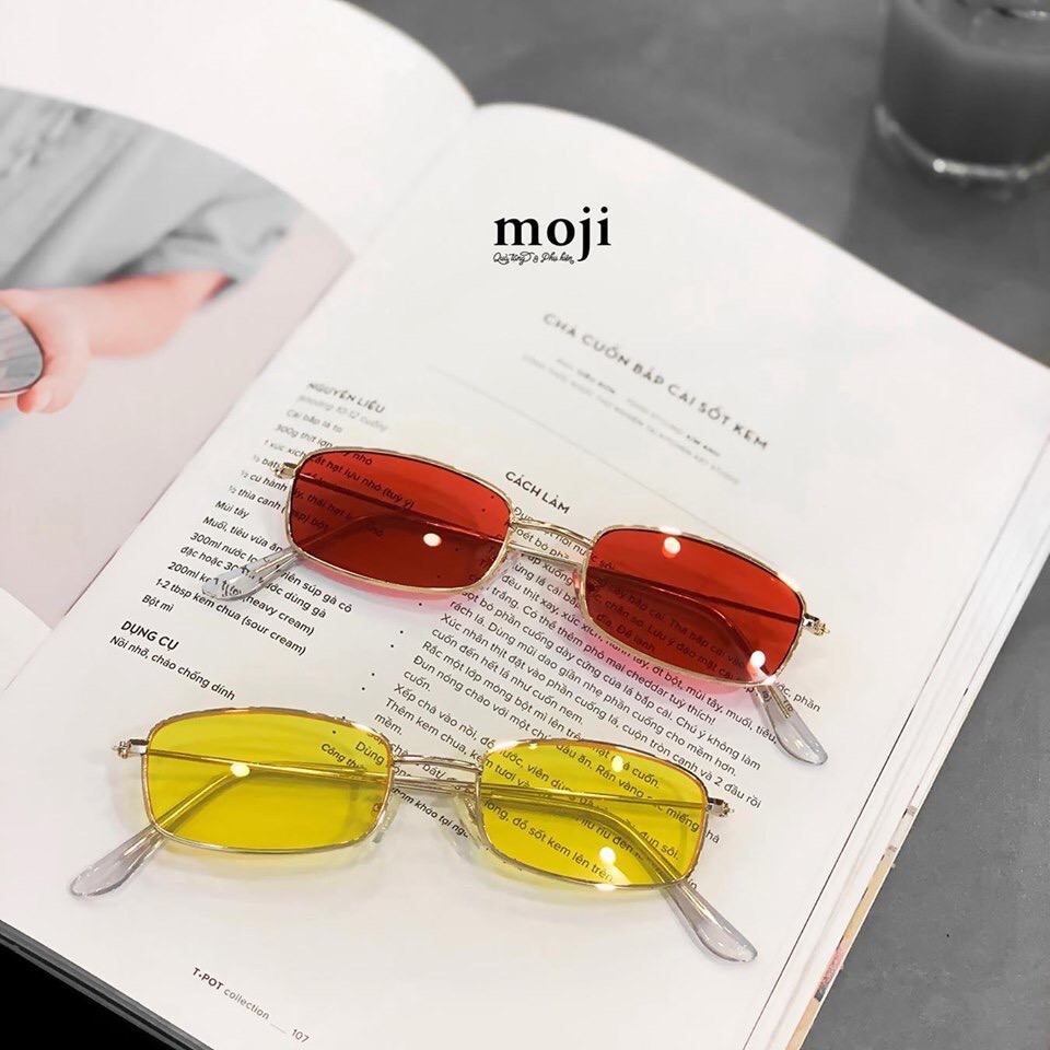 Kính Râm Kính Mát Retro Nam Nữ Tí Hon Chữ NhậT Bé Xíu Hottrend Tiktok Nhỏ Xíu Camcamvintage