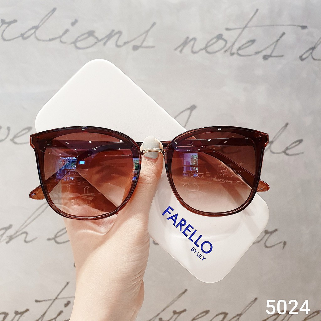 Kính mát nữ Lilyeyewear chống UV400, thiết kế mắt vuông dễ đeo, màu sắc thời trang 5024 | BigBuy360 - bigbuy360.vn