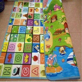 Thảm xốp Maboshi (1m8 x 2m) hai mặt cho bé vừa học vừa chơi