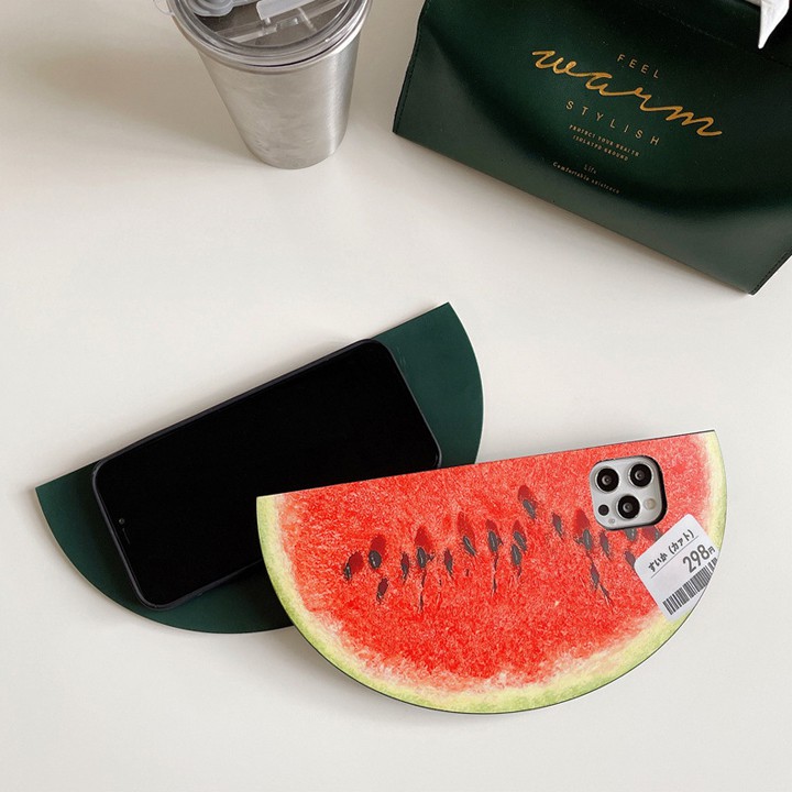 Ốp Lưng iP đủ dòng máy Hình Miếng Dưa Hấu Độc Đáo - Mã TZAC243