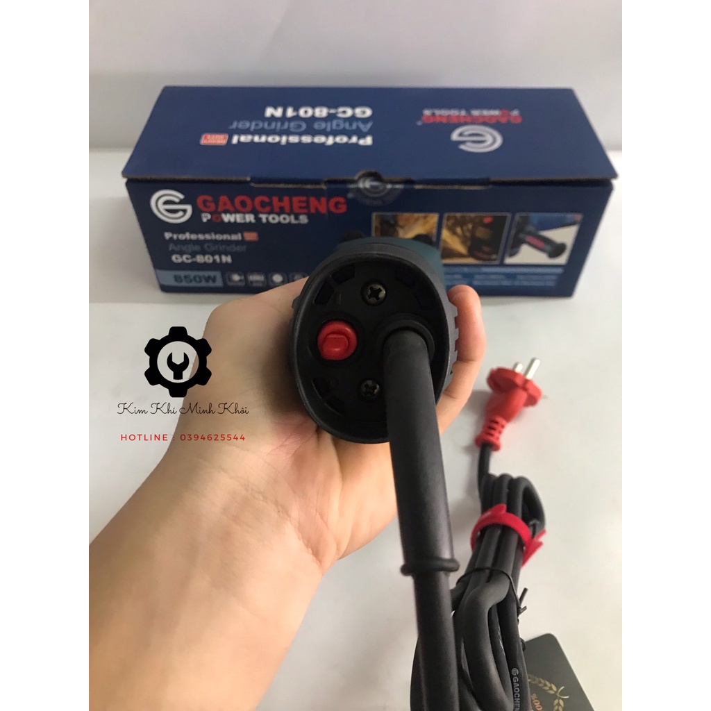 [Chính Hãng] Máy mài góc 100MM vân đá | Máy cắt cầm tay GaoCheng 850W GC-801N( Cam kết lõi đồng 100%, hàng nhập khẩu)