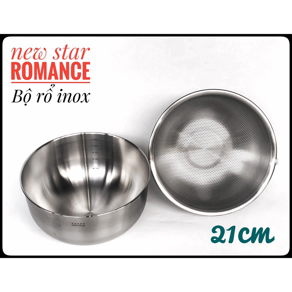 Bộ rổ Inox 304 cao cấp Newstar Romance