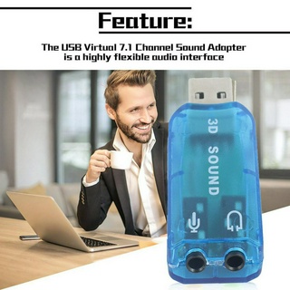 Usb 1.1 mic / loa âm thanh 7.1 ch 3d cho máy tính