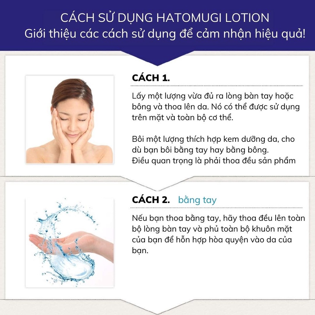 Nước Hoa Hồng Hatomugi Chiết Xuất Ý Dĩ Làm Sáng Da The Lotion Reihaku 500ml Hasaki Sản phẩm chính hãng