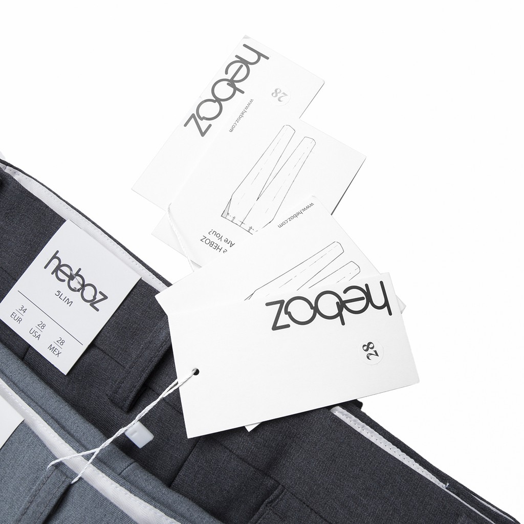 Quần tây nam Heboz màu xám chất vải co giãn nhẹ và mát 00000674 | BigBuy360 - bigbuy360.vn