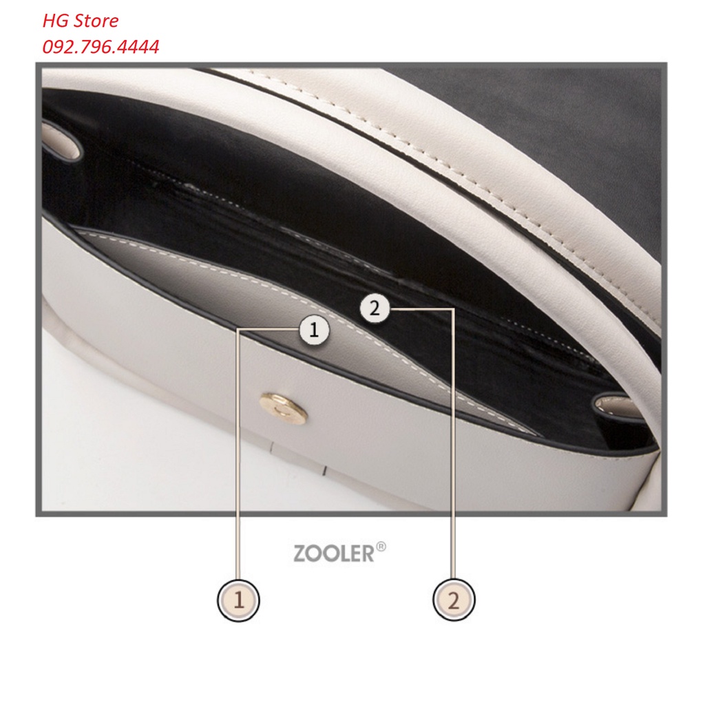 Túi Xách Nữ Hàn Quốc Da Bò Italy Cao Cấp(Da Thật  100%) Zooler FullBox ZL003 Size 27cm Làm Quà Tặng, Sinh Nhật, Quà Biếu