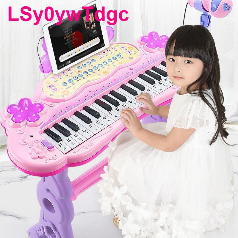 Đồ chơi đàn piano điện tử trẻ em 1-3-6 tuổi có micrô, đa chức năng cho bé gái mới bắt đầu