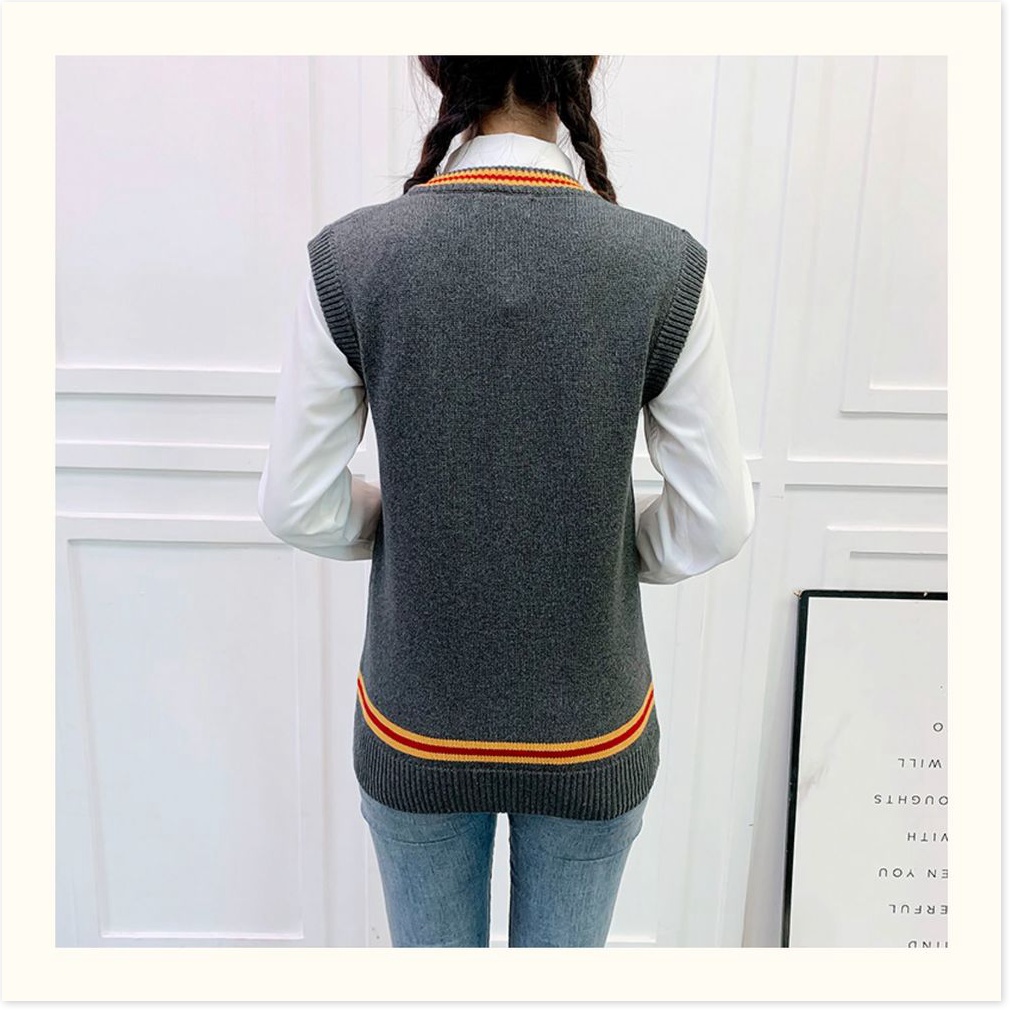 Áo sweater không tay phong cách Harry Potter thời trang