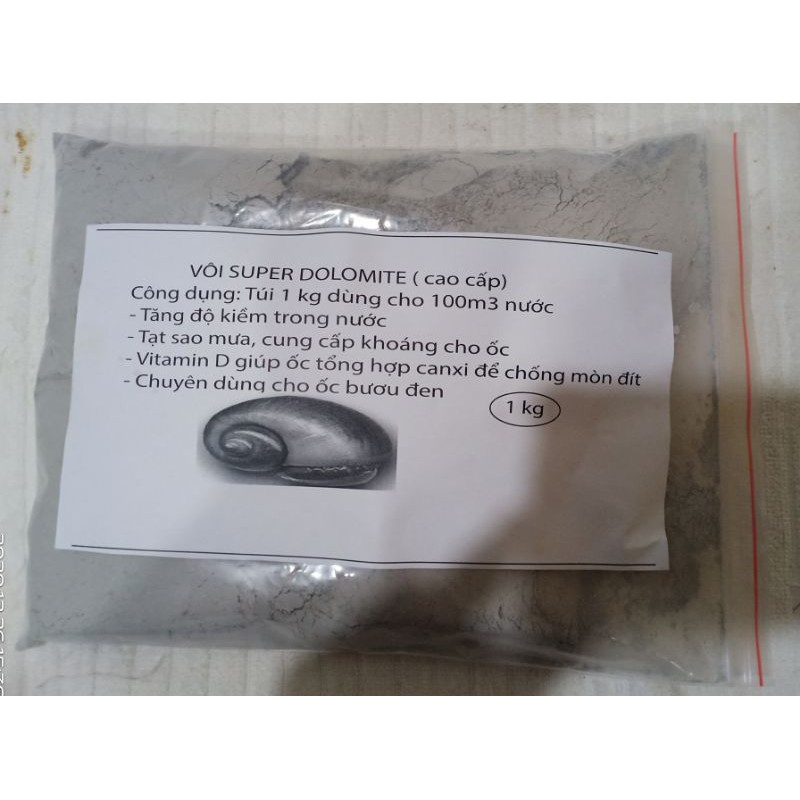 Vôi Super Dolomite cho ốc bươu