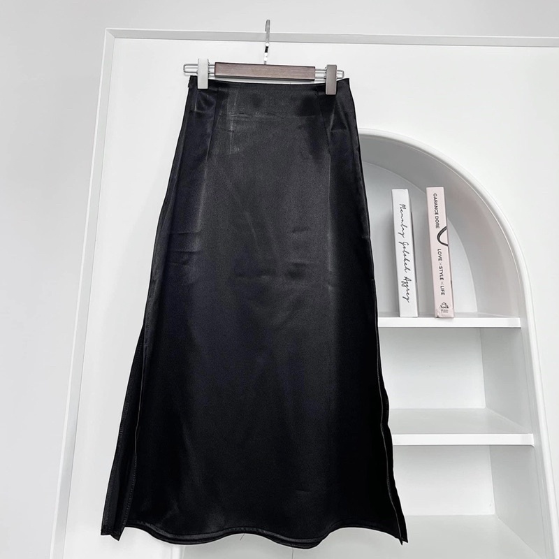 Chân Váy Phi Mềm Xẻ Tà