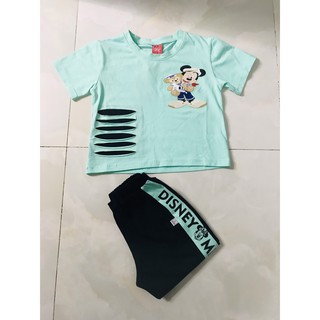 Đồ bộ bé gái 100% thun coton co giãn mát