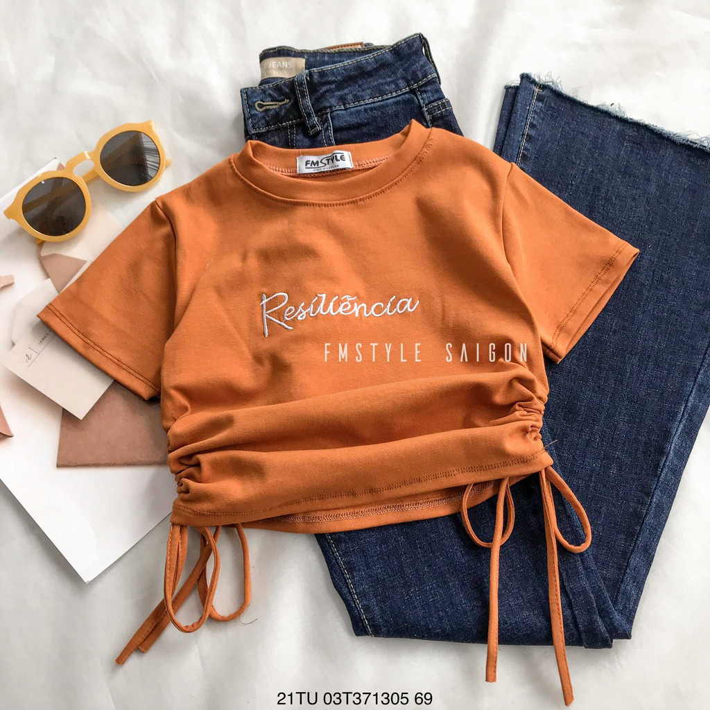 Áo thun tay ngắn VM STYLE rút hai bên in HOPE ulzzang 22ATU03T373101 | BigBuy360 - bigbuy360.vn