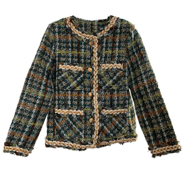 Knitting Phnom Penh small fragrant style coat women 2022 new fashion fashion style 2022 Spring and Autumn all kinds of high-end top girls