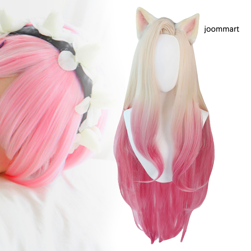 Tóc giả cosplay màu hồng kiểu dáng thời trang
