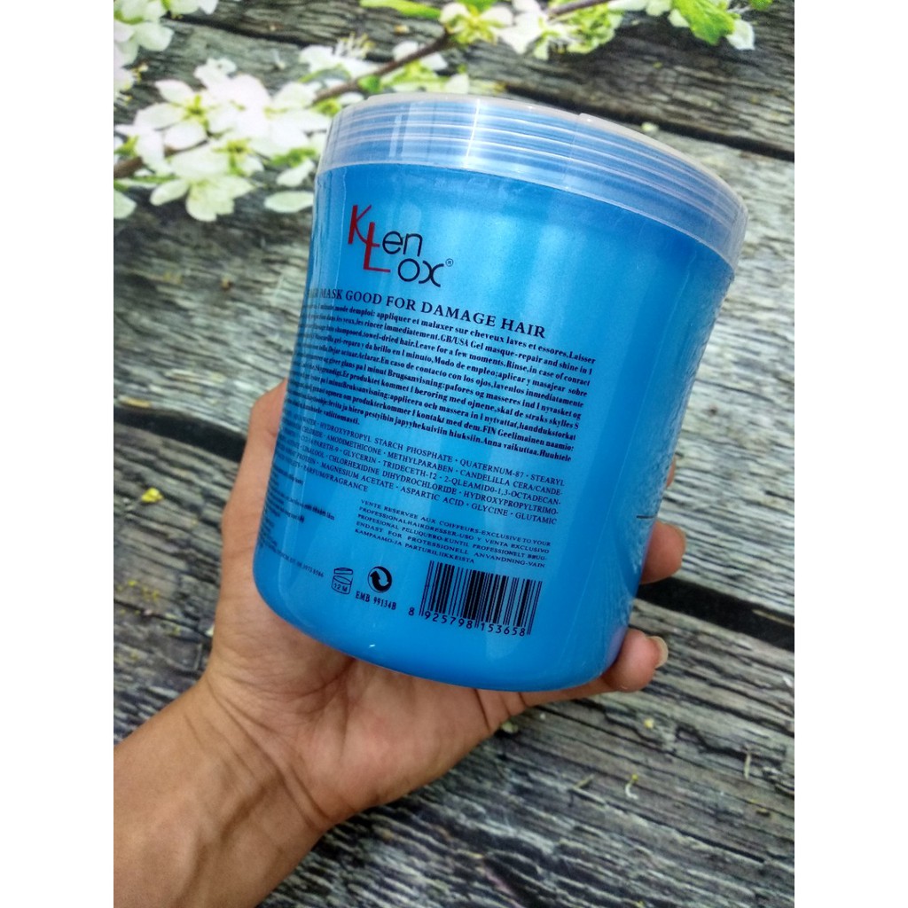 Kem ủ Hấp tóc kenlox collagen hair mask mềm mượt 1000ML