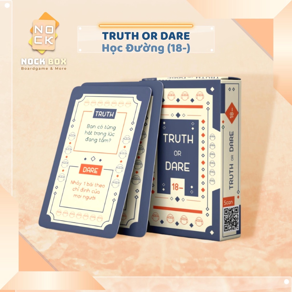 Bộ bài Thật hay Thách "Truth Or Dare" 18- học đường dành cho học sinh - Drinking Game trong sáng, nhẹ nhàng và vui nhộn