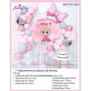 Set Trang Trí Tiệc Sinh Nhật Công Chúa, SOFIA, ELSA