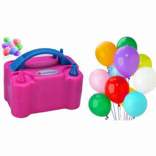  Sỉ máy Bơm Bóng Bay Bằng Điện  có 2 vòi bơm để bơm 2 bóng 1 lần  