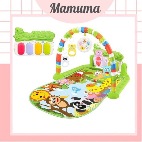 Thảm đàn piano cho bé nằm chơi phát nhạc hình thú ngộ nghĩnh, quà tặng đầy tháng thôi nôi - Mamuma Store