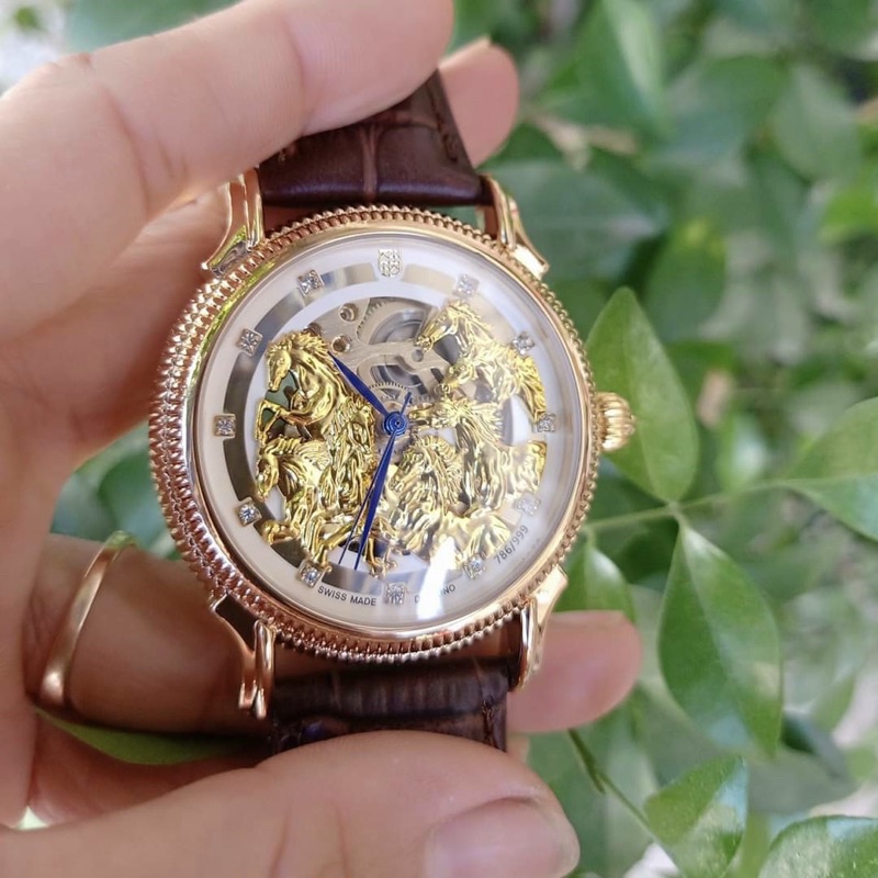 Đồng hồ cơ nam picter style dây da Mặt Ngựa phi-Chạy tự động siêu bền bỉ như những chú ngựa hướng tới thành công | BigBuy360 - bigbuy360.vn