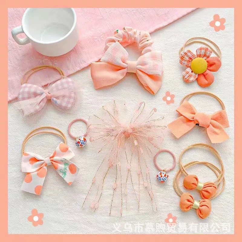 Set 10 dây buộc tóc phong cách Hàn quốc - UniLabel