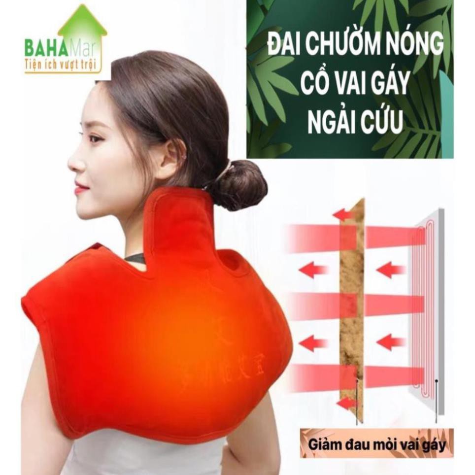 ĐAI CHƯỜM NÓNG NGẢI CỨU GIÚP GIẢM ĐAU CỔ – VAI – GÁY/ GIẢI PHÁP CHO CƠN ÁC MỘNG ĐAU MỎI CỔ VAI GÁY- BẢO HÀNH CHÍNH HÃNG