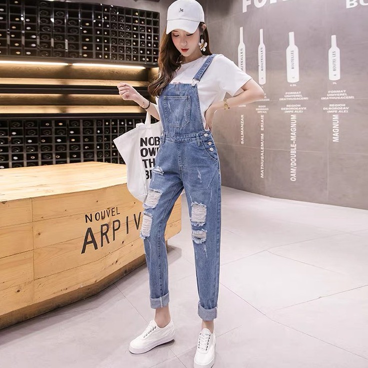 Yếm nữ dài cao cấp julido store, yếm nữ màu xanh bó chân rách gối túi hộp cá tính phong cách HÀN QUỐC 2021 yn001 | BigBuy360 - bigbuy360.vn