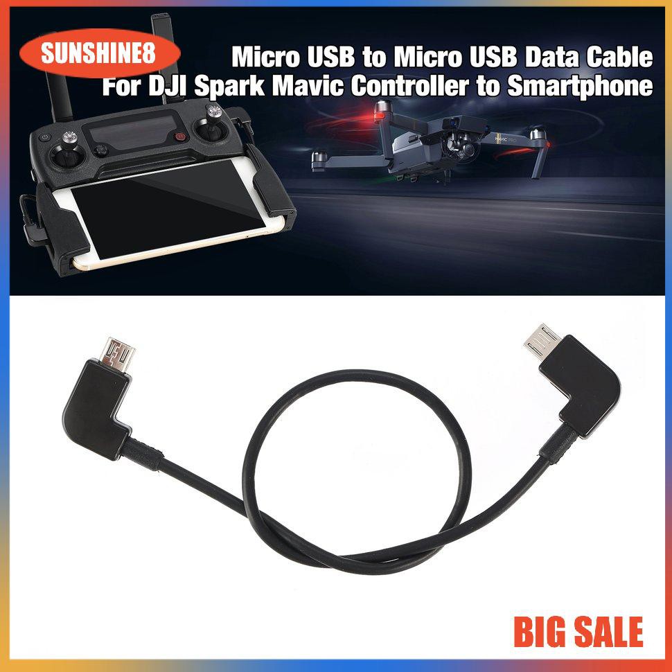 (0504) Dây Cáp Chuyển Đổi Từ Micro Usb Sang Micro Usb Cho Bộ Điều Khiển Dji Spark Mavic