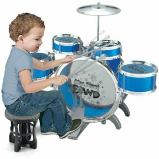 Bộ trống JAZZ DRUM 5món cho bé+ tặng ghế ngồi