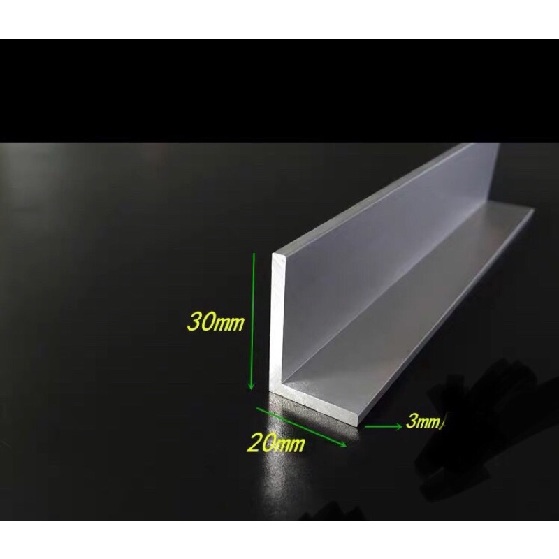 Thanh nhôm L 20x30x3mm dài 50cm