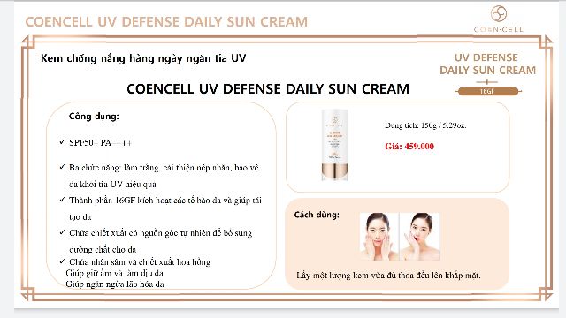 Kem chống nắng Daily Sun Cream (nhập khẩu Hàn Quốc)