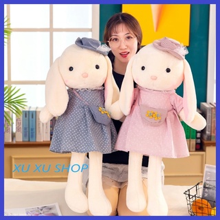 Gấu bông thỏ con mặc váy xinh xắn - BÔNG MỀM MỊN - Thỏ bông tai dài tiểu thư đáng yêu quà tặng sinh nhật cho bé