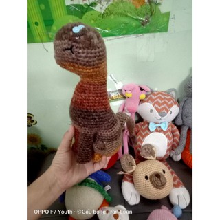 gấu bông đan len