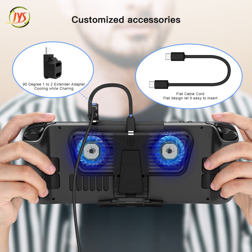 Quạt Hơi Nước Làm Mát Với Giá Đỡ Tương Thích Với Nintendo Switch &amp; Switch Oled Host Với Bộ Chuyển Đổi Cổng C Kép