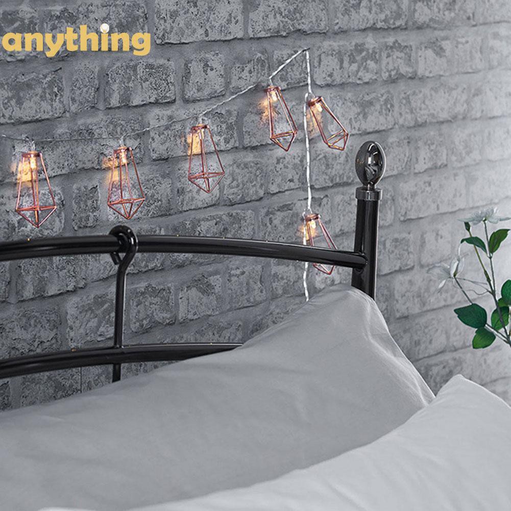 Dây đèn led 10 bóng kiểu dáng hình học trang trí nội thất