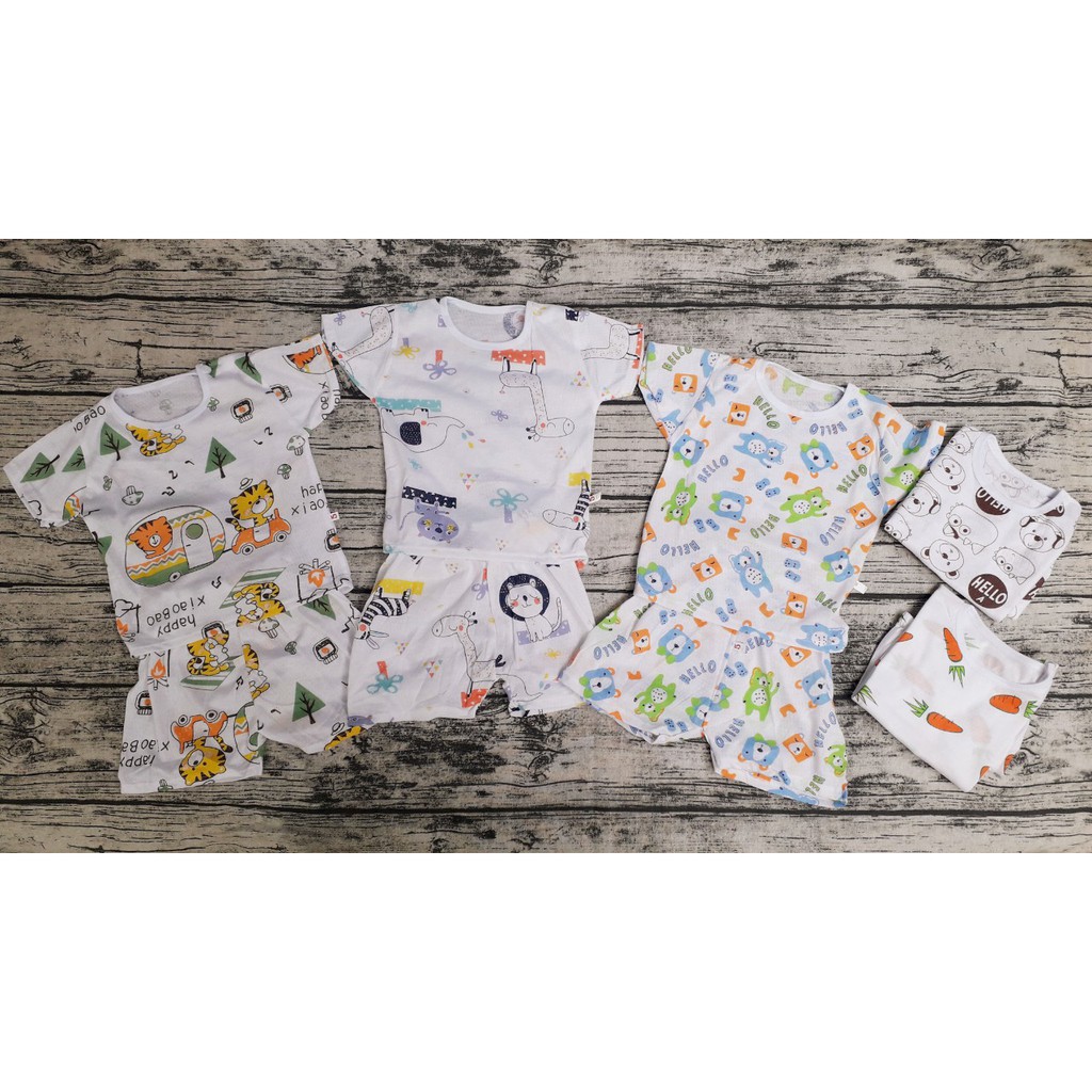 (Combo 2 bộ) Bộ quần áo cộc cotton giấy siêu mỏng NOUBB cho bé mặc mùa hè GIÁ CỰC RẺ (CÓ ẢNH THẬT)