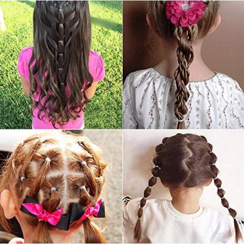 500 dây thun buộc tóc trong suốt