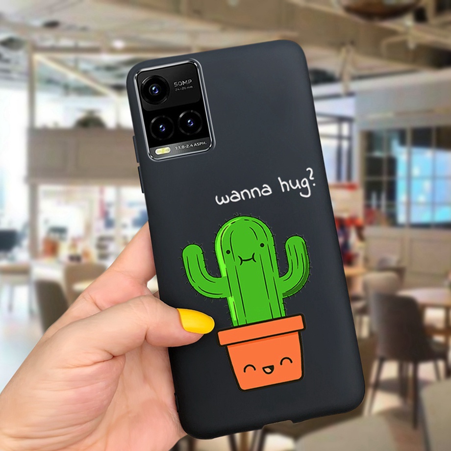 Ốp điện thoại silicon dẻo họa tiết thời trang cho Vivo Y21 2021 Y33S Y21S Y15s Y15A