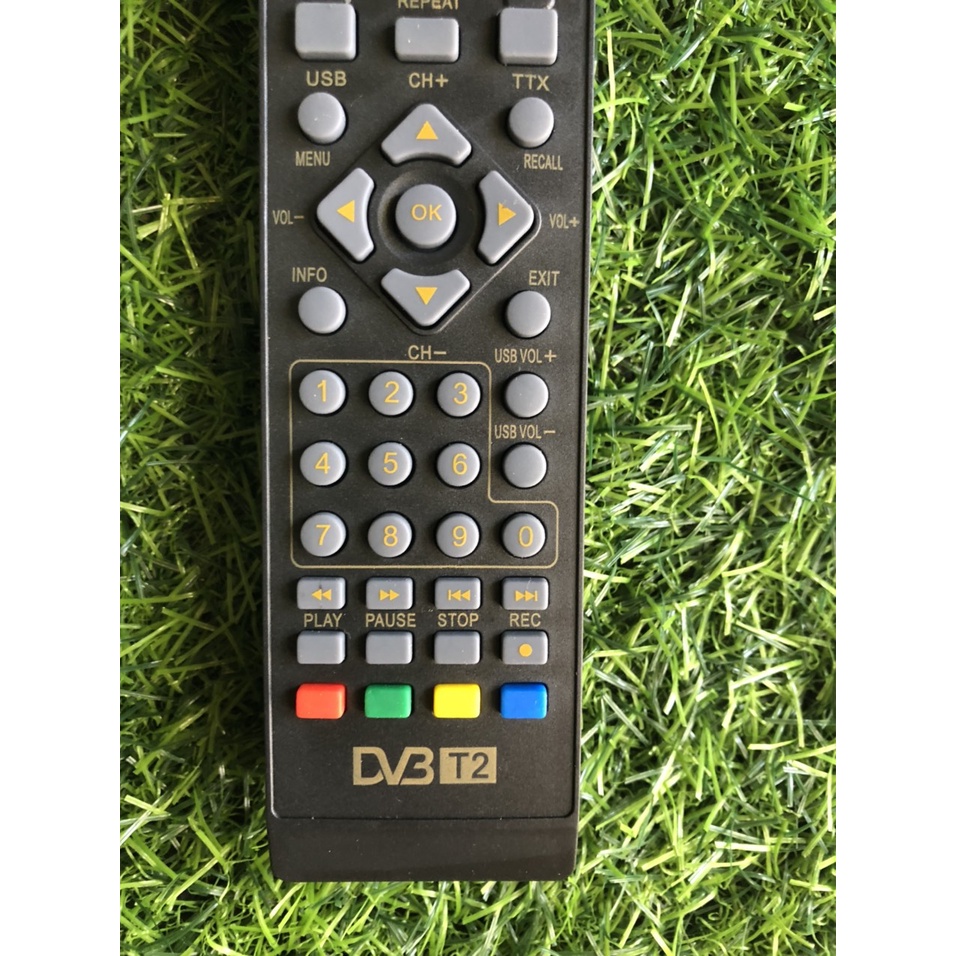 Điều khiển DVB-T2 loại tốt thay thế điều khiển zin theo máy - tặng kèm pin  chính hãng  - Remote DVB-T2