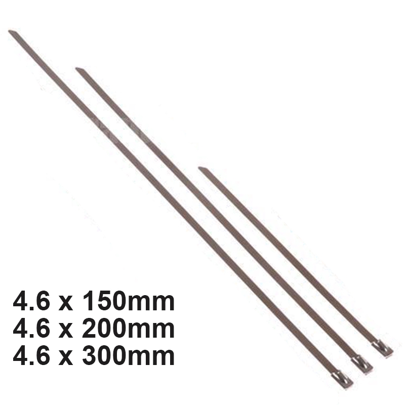 Bộ 20 dây khóa chất liệu kim loại thép không gỉ 304 11.8&quot; chất lượng tiện lợi dành cho ống pô