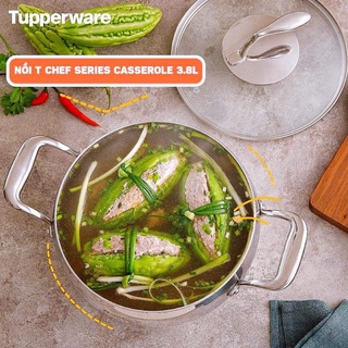 Nồi T Chef Series Casserole 3.8L ( nắp kính ) tupperware