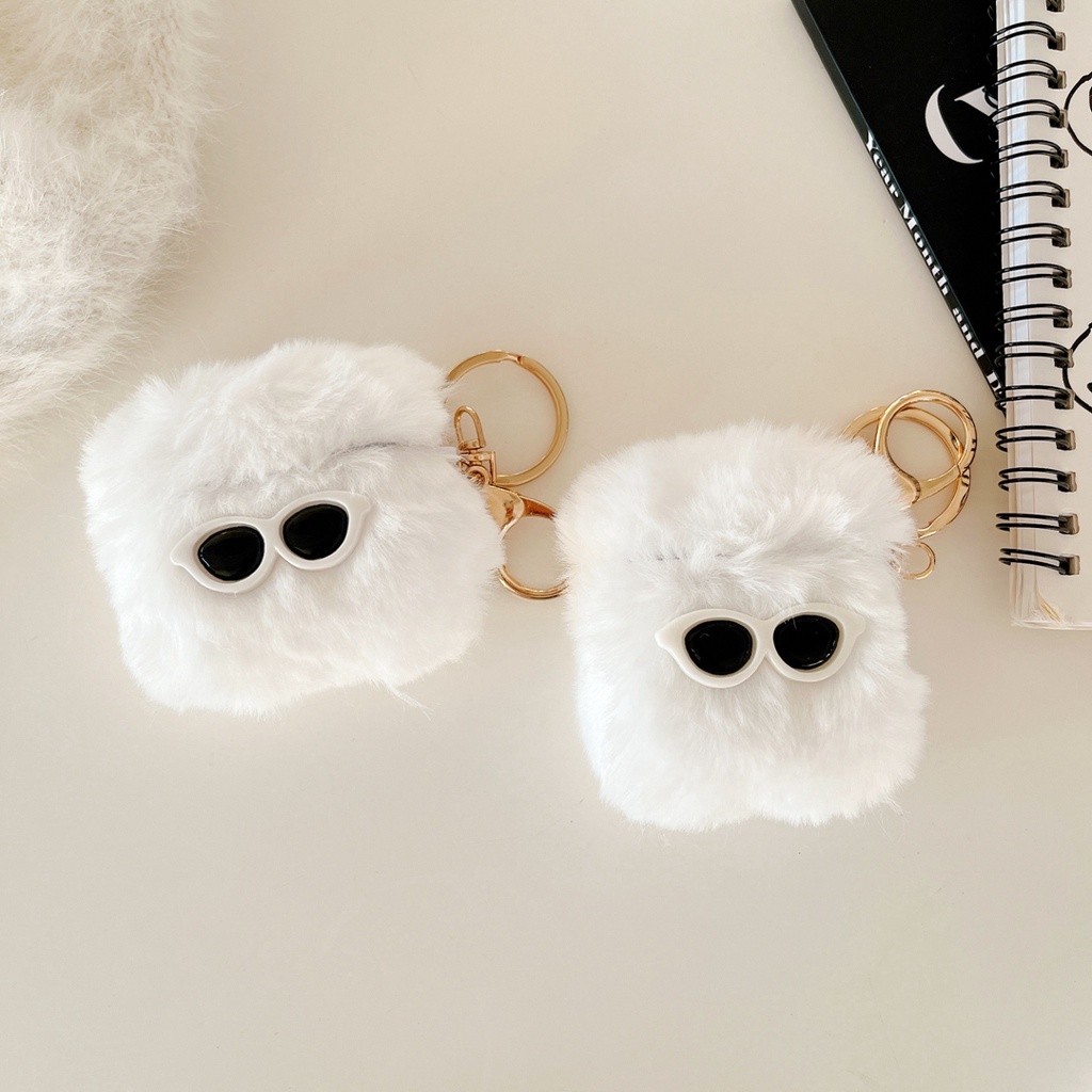 Vỏ Bảo Vệ Hộp Sạc Tai Nghe Bluetooth airpods 1 2 3 pro 2 Bằng tpu Mềm Hình Chú Chó Mắt Xù Hoạt Hình Dễ Thương