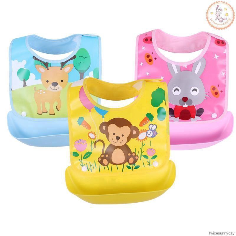 Yếm ăn bằng nhựa EVA chống thấm nước thời trang cho bé