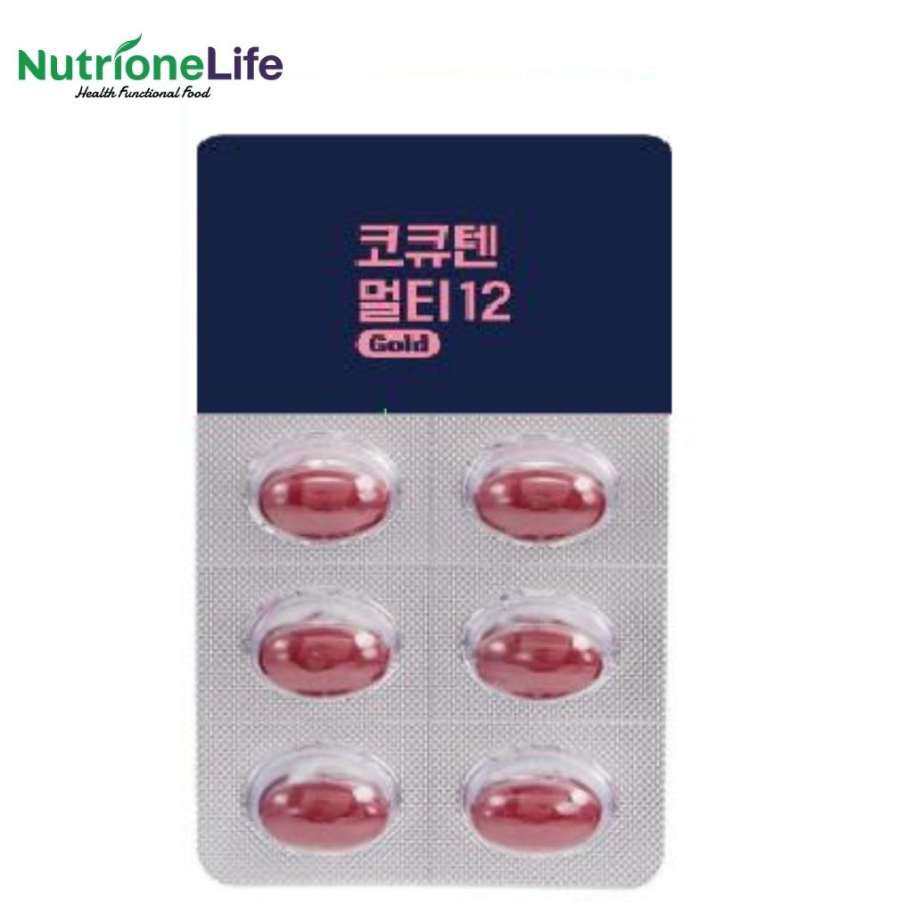 Viên Uống NUTRIONELIFE CoQ10 Multi 12 Hỗ Trợ Tim Mạch,Giúp Lưu Thông Máu, Ổn Định Huyết Áp Hàn Quốc 500mg x 30 Viên