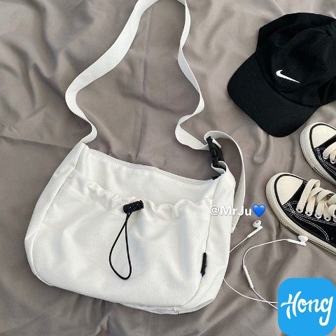 Túi đeo chéo vải bố thời trang cá tính dành cho nữ