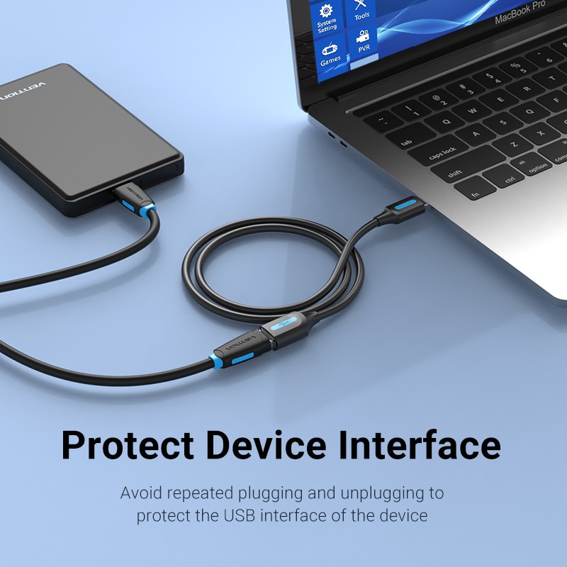 Dây cáp nối dài VENTION USB 2.0 480mbps tùy chọn màu sắc